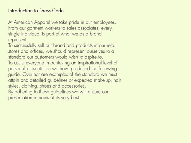 Dress code clothing store Cheap clothing stores