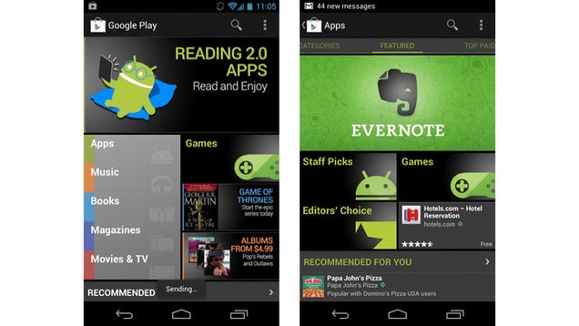 A Quick Look at Google Play's Android Overhaul