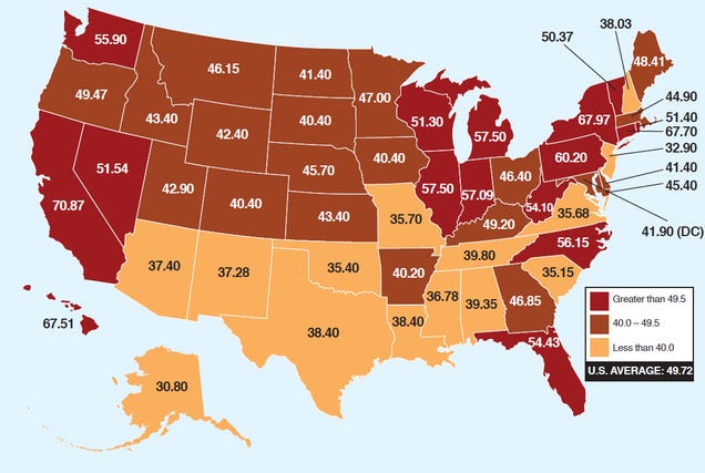 Why Gasoline Prices Vary So Much From State-To-State