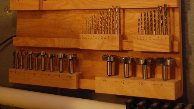 ​Organize All Your Drill Bits With A Stylish, Modular Wooden Rack