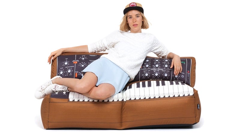 The Only Sounds Coming From This Minimoog Sofa Will Be Snores