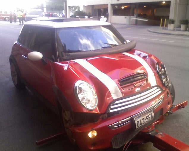 Chevy Tahoe Messes With Texas Mini Cooper, Pays Price