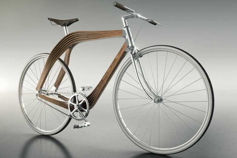 Architects Design Wooden Bicycle Frame to Explore Structural Engineering