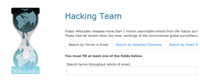 Wikileaks publica una base de datos con los correos de Hacking Team