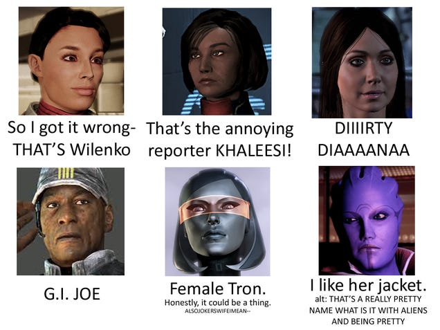 What Mass Effect Looks Like to Someone Who Doesn't Play Mass Effect