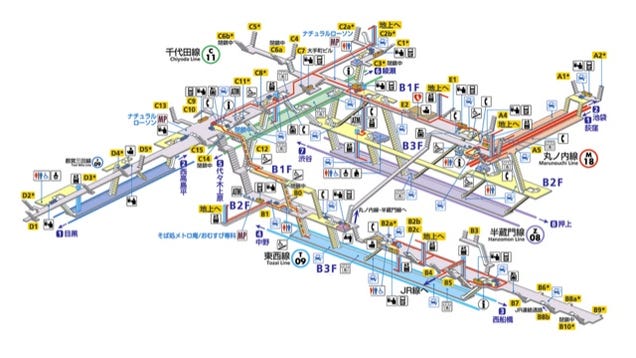 Japanese Subway Stations Totally Look Like Role-Playing Game Dungeons