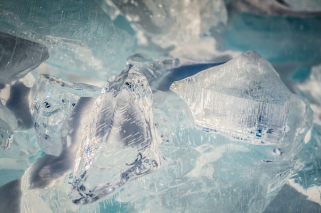 Lake Superior's ice looks like Superman's Fortress of Solitude