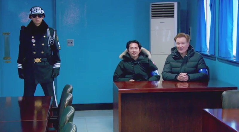 Watch Conan O'Brien Rag On Korean Soldiers In The Demilitarized Zone 