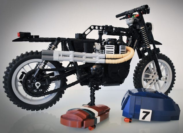 We need more like this Lego Triumph Scrambler