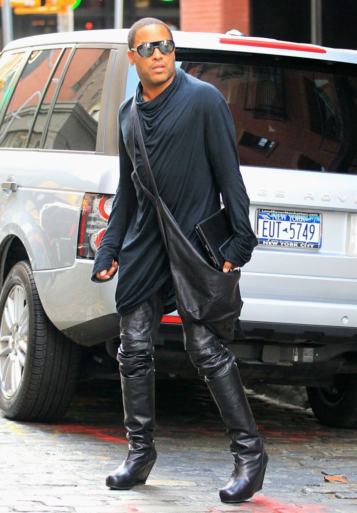 men in high heeled boots