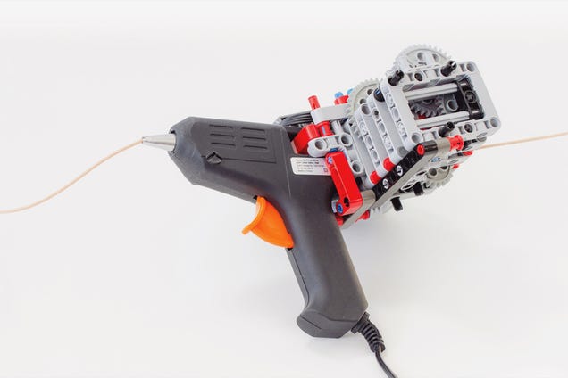 This Lego-Modded Glue Gun is A Handheld 3D Printer
