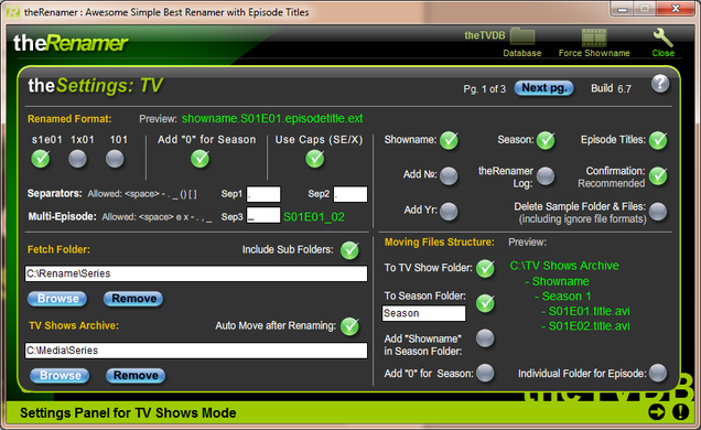 media center renamer
