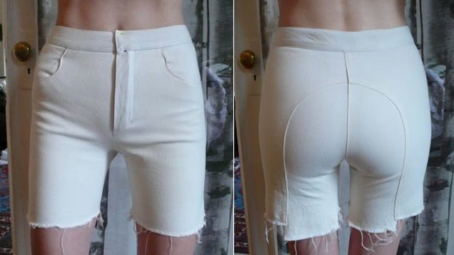 How To Make A Pair Of White Short-Shorts