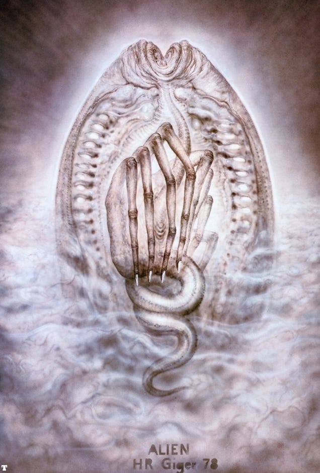 An Alien egg, 1978