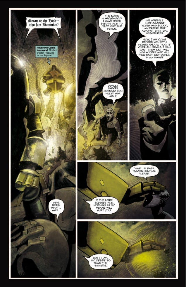 Check out a 7-page preview of the latest issue of Zombies Vs. Robots: Undercity