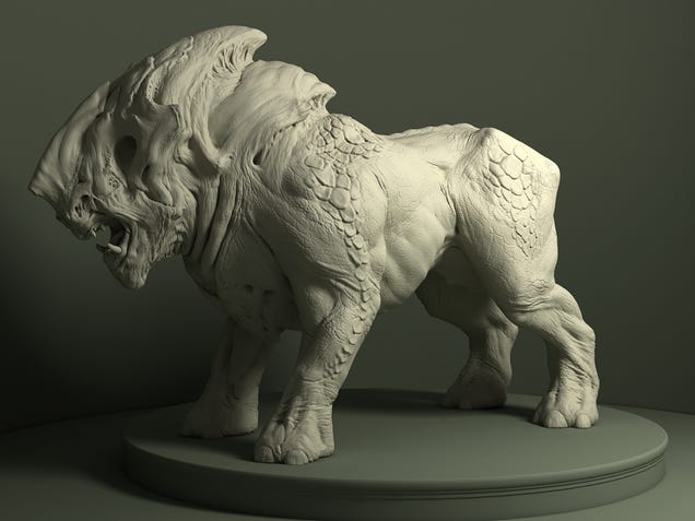 A StarCraft II Marine Won't Shoot Monsters This Pretty