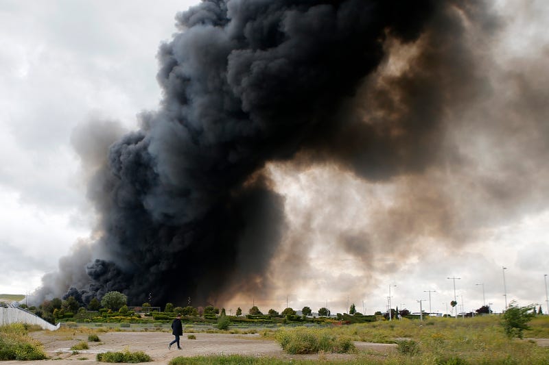 Up To 9,000 Evacuees Return Home Following Massive Fire At Tire Dump Near Madrid
