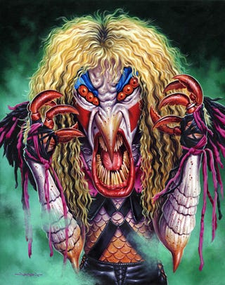 The Monsters of Rock, painted as literal monsters