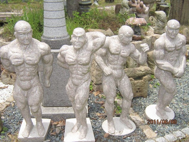 Japan's Cute and Nerdy Stone Statues Will Delight You