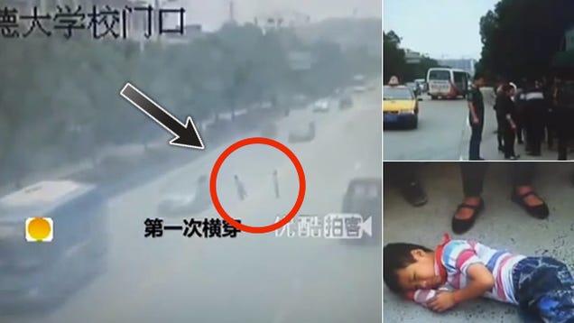 Dangerous Game of Real-Life Frogger Almost Ends In Tragedy