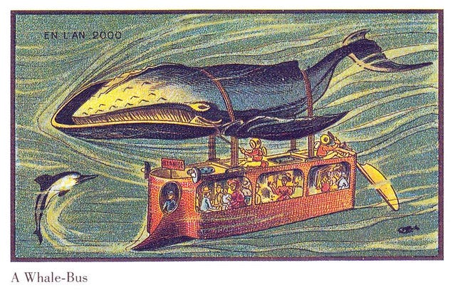 Visions of the year 2000 by 20th century French artist are half hilariously wrong, half weirdly prescient