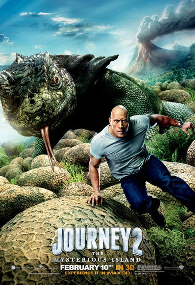 What is Michael Caine thinking in this Journey 2 character poster?