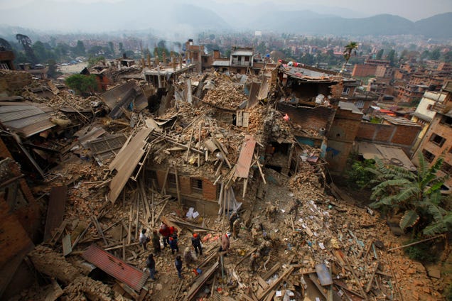 La devastación del terremoto de Nepal, en imágenes
