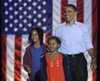 School Days: Misses Malia & Sasha Go To Washington
