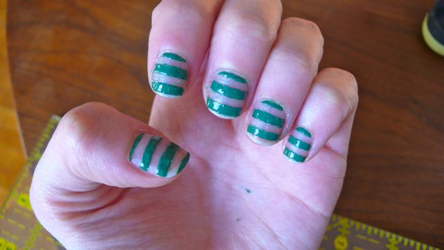 How To Paint Your Nails With Stripes