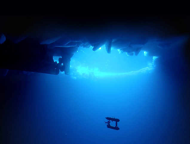 Stunning Drone Footage From Beneath The Ice Of Antarctica