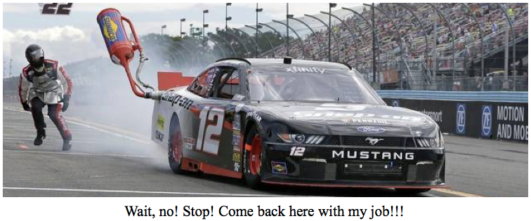 Bill Nye The NASCAR Bummer Guy