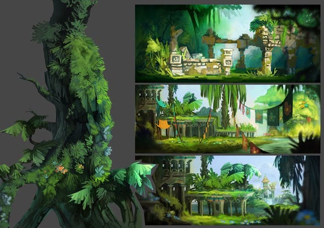 Drown Your Eyeballs in Rayman: Origins' Gorgeous Concept Art