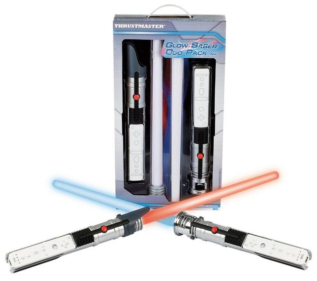 Thrustmaster's Glowing Lightsaber Wiimote Add-on Might Make Force Unleashed Bearable