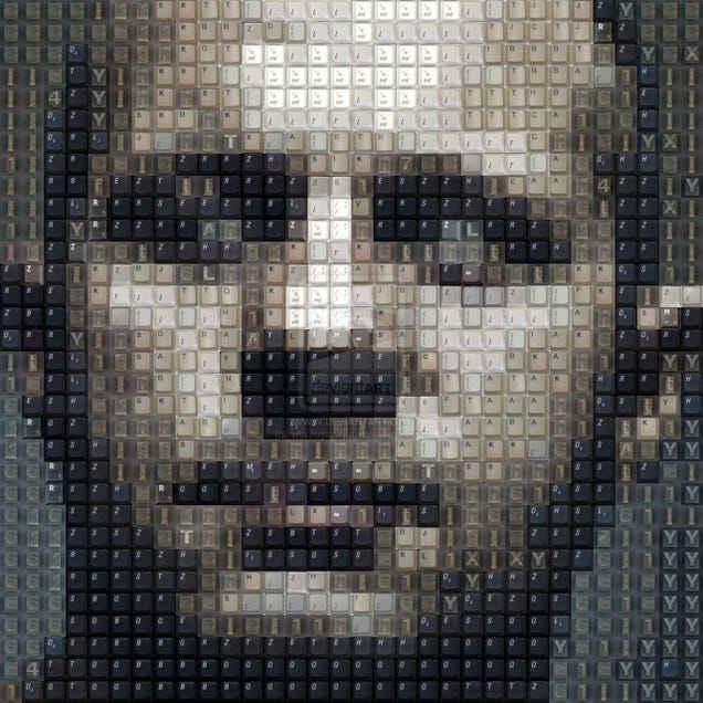 Watch as Dead Keyboards Become Portraits of Celebrities
