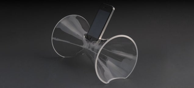 The Most Elegant iPhone Speaker Is Just A Single Piece Of Blown Glass