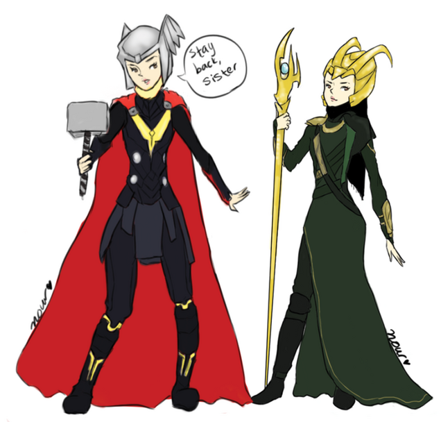 Hijab-Wearing Lady Draws Herself As Different Marvel Superheroes