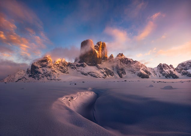 Mt. Asgard looks like the actual home of the Viking gods