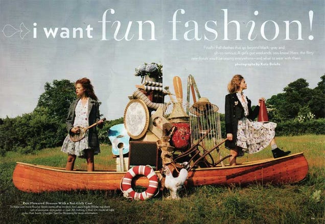 September Glamour Actually Makes Fashion Fun — And Freckled