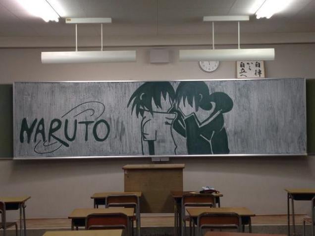 naruto chalkboard art
