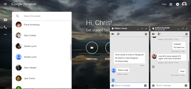 Google Hangouts Has a Gorgeous New Home On the Web