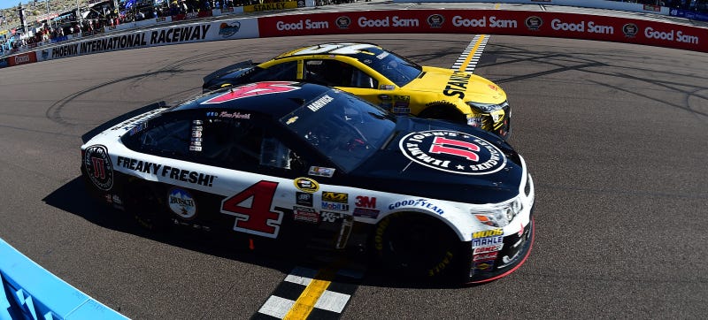 NASCAR's Kevin Harvick Wins By 4 Inches In Insane Full-Contact Photo Finish