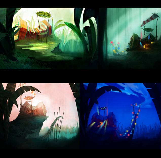 Drown Your Eyeballs in Rayman: Origins' Gorgeous Concept Art