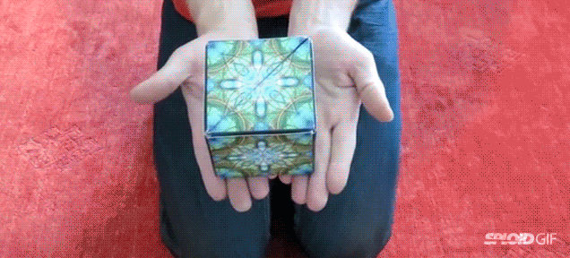 Magic cube transforms into dozens of wonderful geometrical shapes