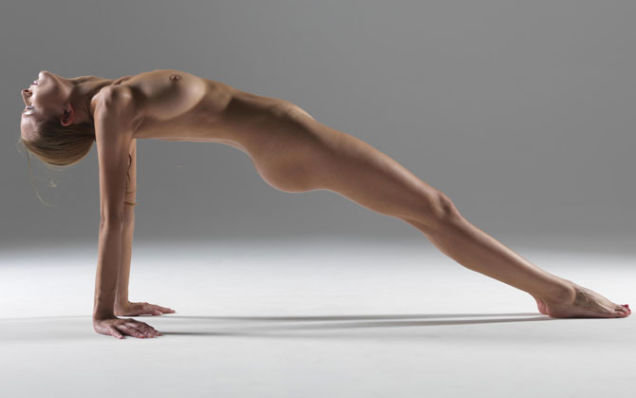 Nude Yoga Instructor Poses In Her Favorite Positions (NSFW)