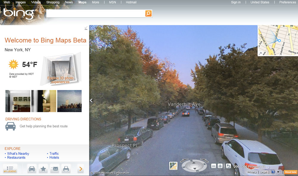 how to use google street view