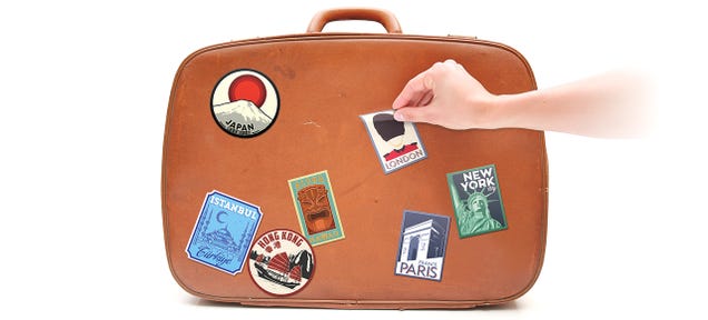 Modern Luggage Decals Let You Humblebrag About Your Travels