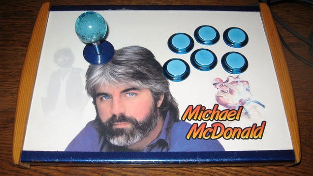 The Very Last Face I'd Expect to See on an Arcade Stick