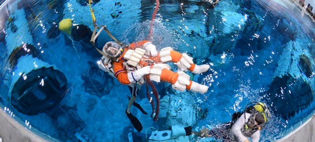 Watch Astronauts Practice Drilling an Asteroid Underwater
