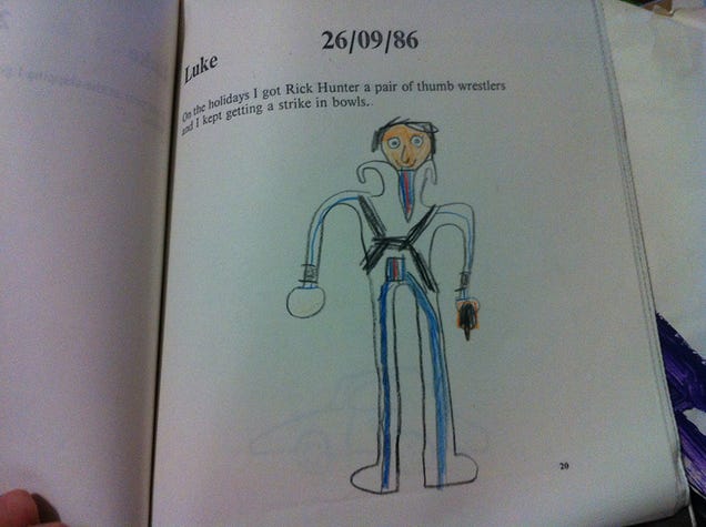 A Child's Sketchbook From the 1980s, Preserved For the 21st Century