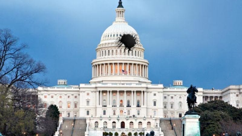 nationals book it after foul ball accidentally smashes capitol